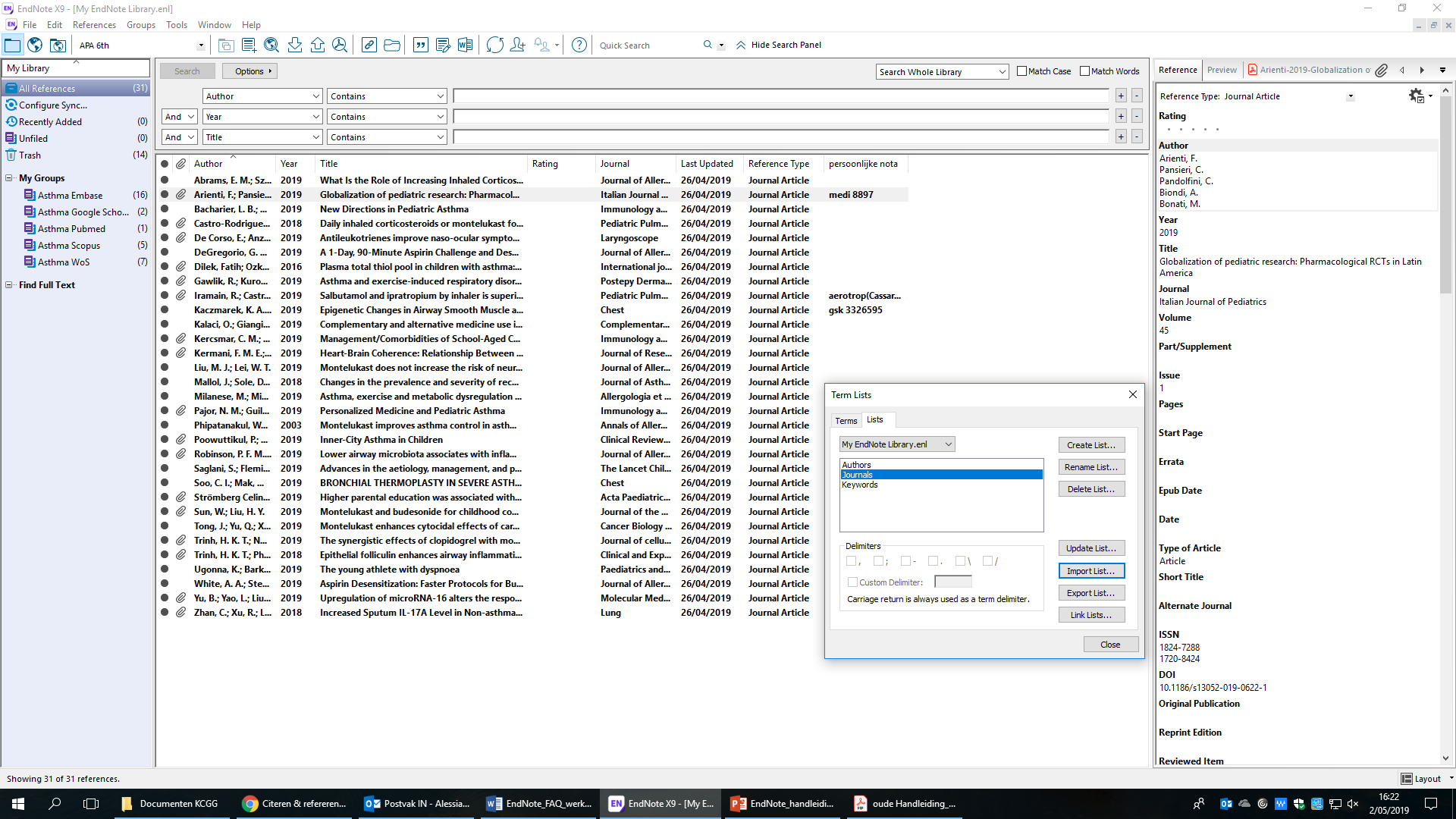 instal the new EndNote 21.2.17387
